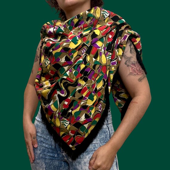 oversized printed scarf - image 2