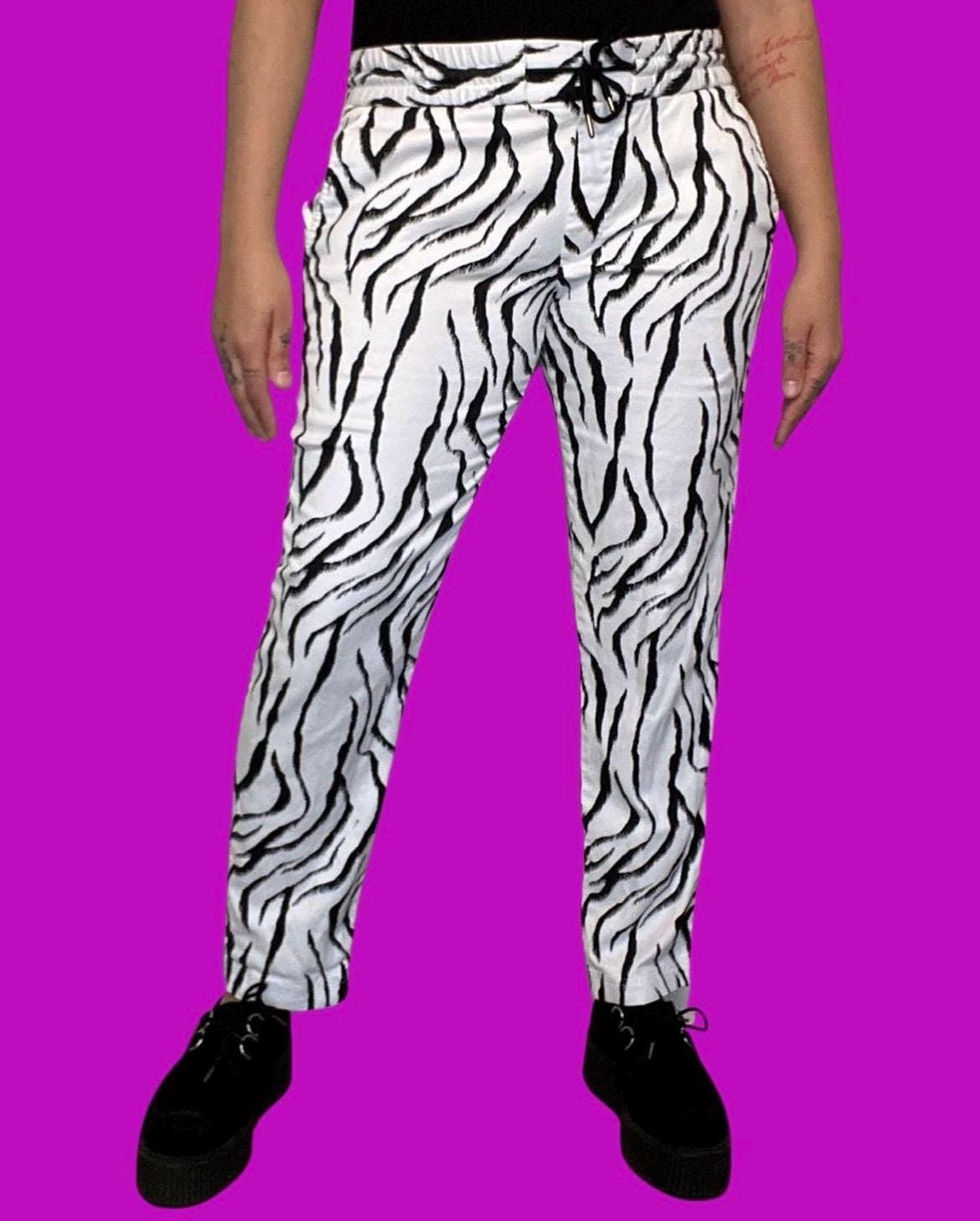 ALMA-PANTS - DARK BROWN ZEBRA