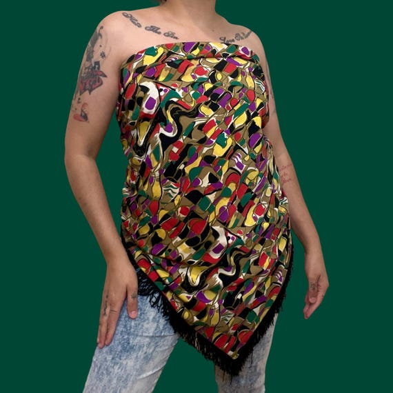 oversized printed scarf - image 4