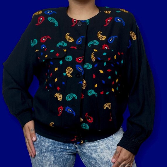 Chaus printed light weight jacket - image 3