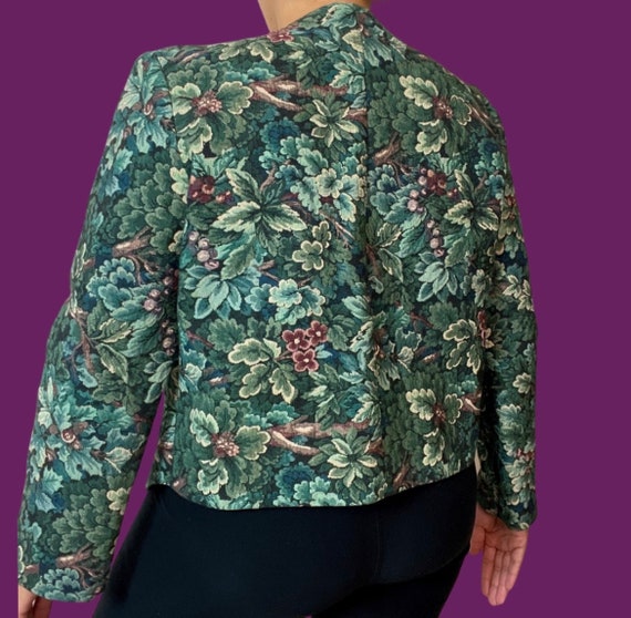 Handmade floral jacket with one button - image 5