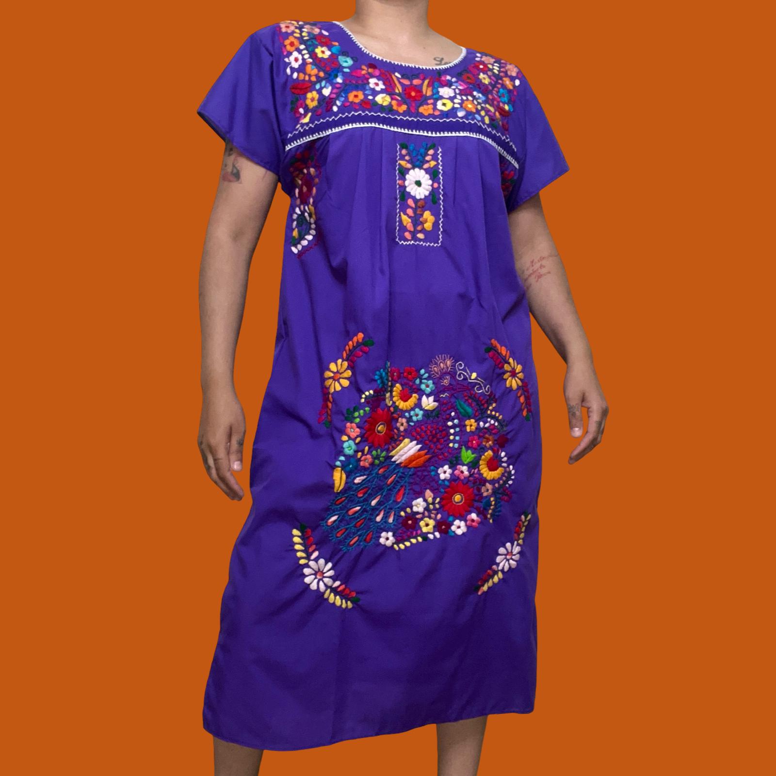 purple floral embroidered dress Purple Floral Flutter Sleeve Midi Dress