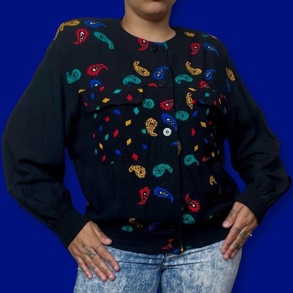 Chaus printed light weight jacket - image 4