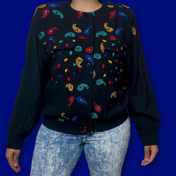 Chaus printed light weight jacket - image 1