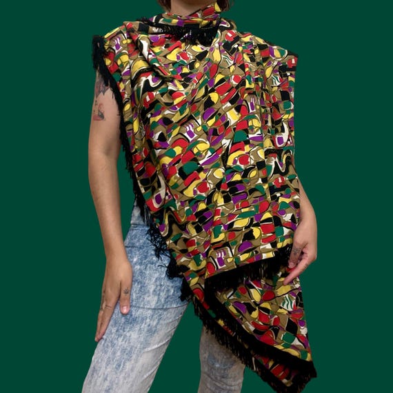 oversized printed scarf - image 3