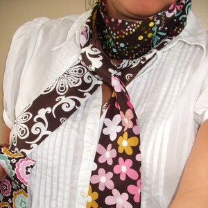 Custom Patchwork Skinny Scarf image 1