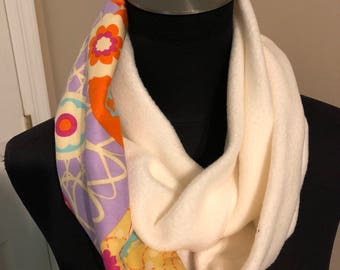 Cream w/ a Sugar Snap "Splash" - Infinity Splash Scarf