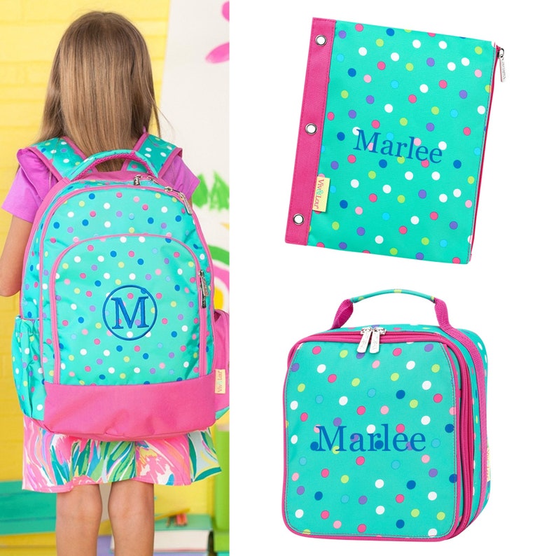 school bags and lunch boxes