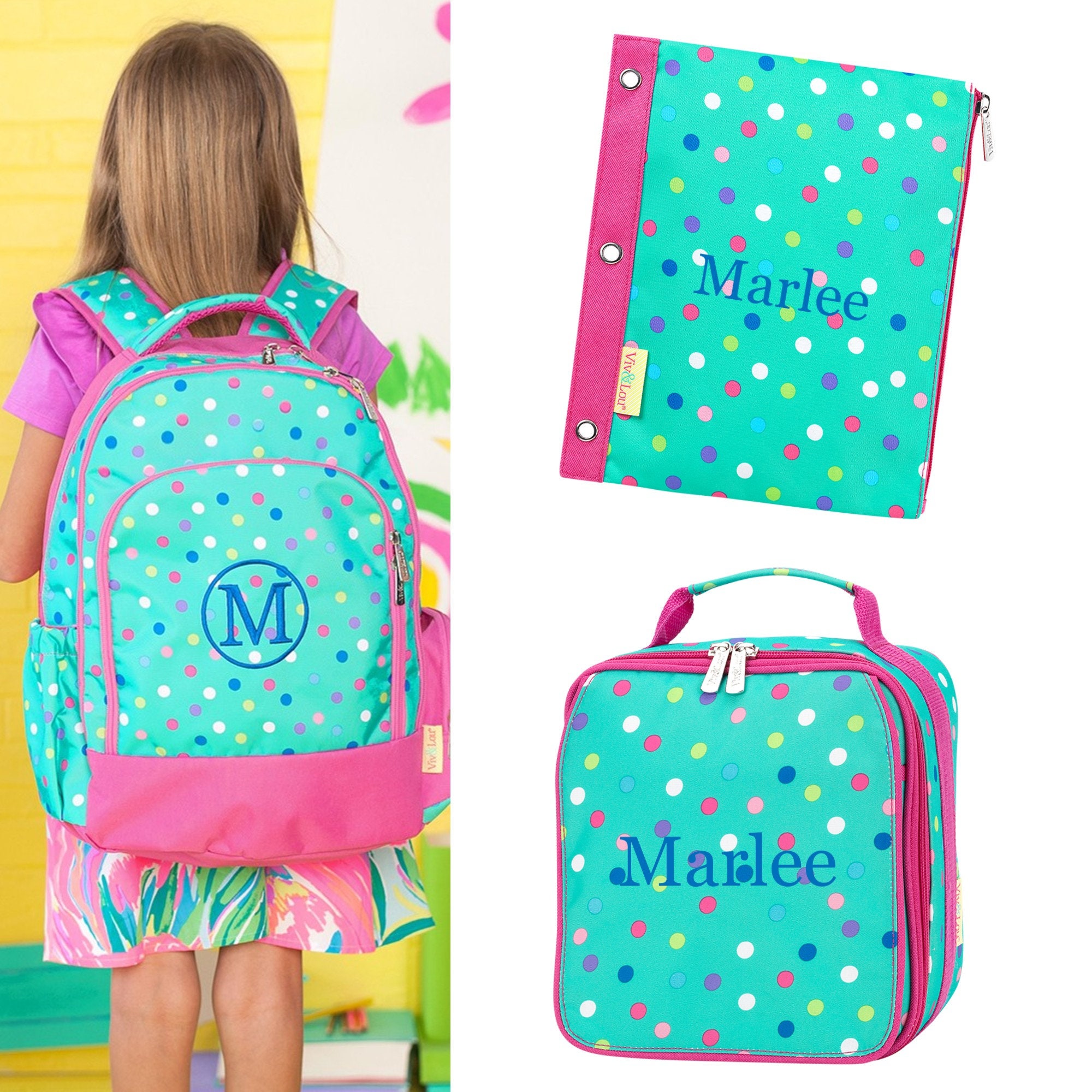 book bags with lunch boxes