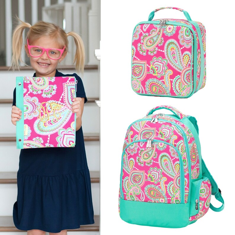 bookbag with lunch box