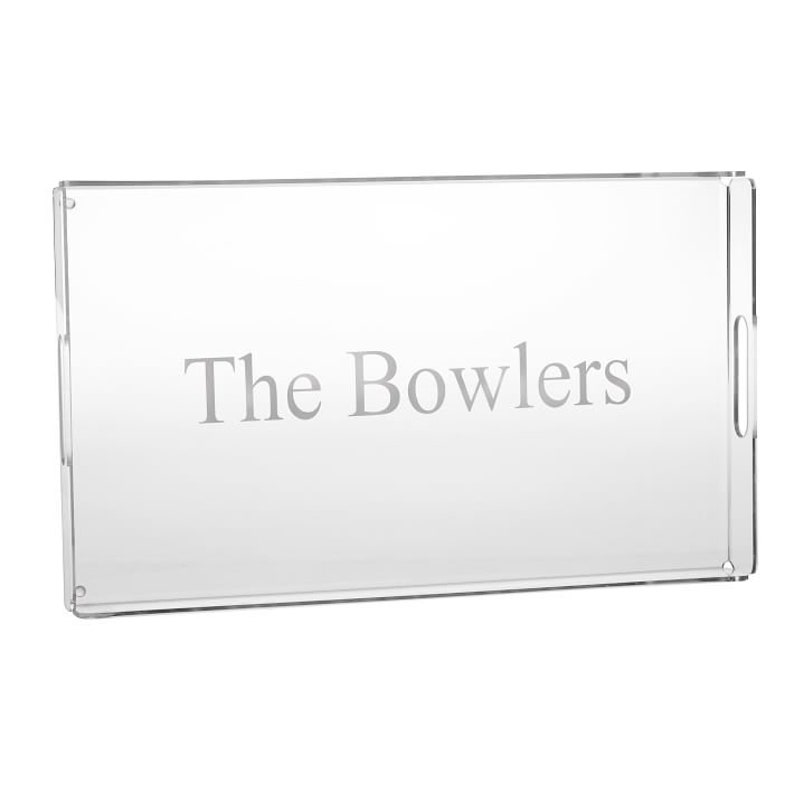 Personalized Acrylic Serving Tray Engraved Monogram Tritan Etsy