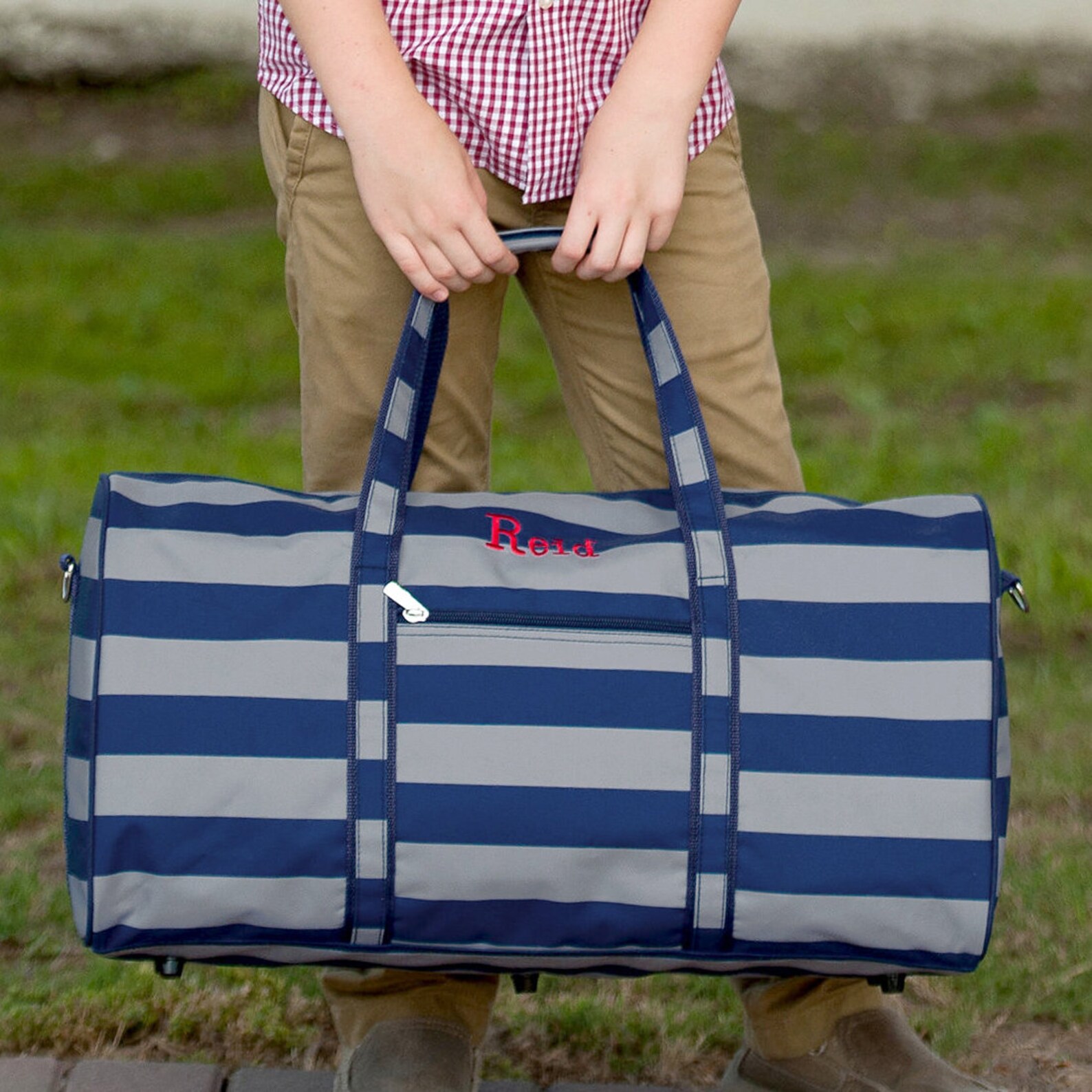Personalized Boys Duffel Bag Kids Monogrammed Overnight Etsy
