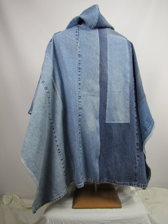 jean poncho jacket