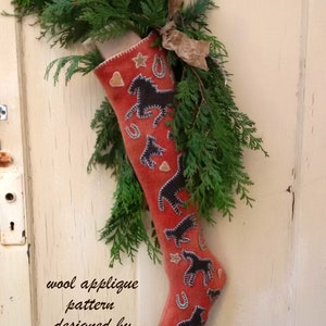 Christmas Corral Stocking printed pattern image 4