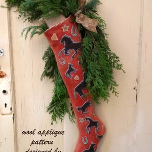 Christmas Corral Stocking printed pattern image 3