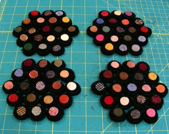 Penny Mug Rug Kit - 4 Coasters - Hit or Miss Colour Collection