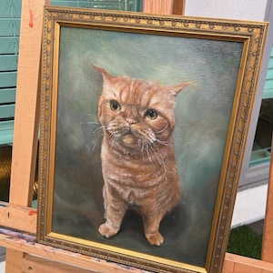 Oil painting commission, Custom oil portrait, Custom dog oil painting from photo, oil pet portrait, dog lover gift, customized gift