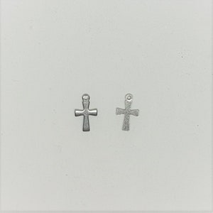 Tiny Crosses - Cute Little Stainless Steel Crosses - Tiny Silver ...