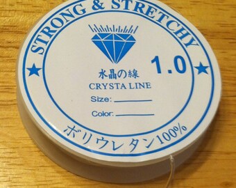 Stretchy Cord - 1mm - Clear Beading Cord - Beading Cord