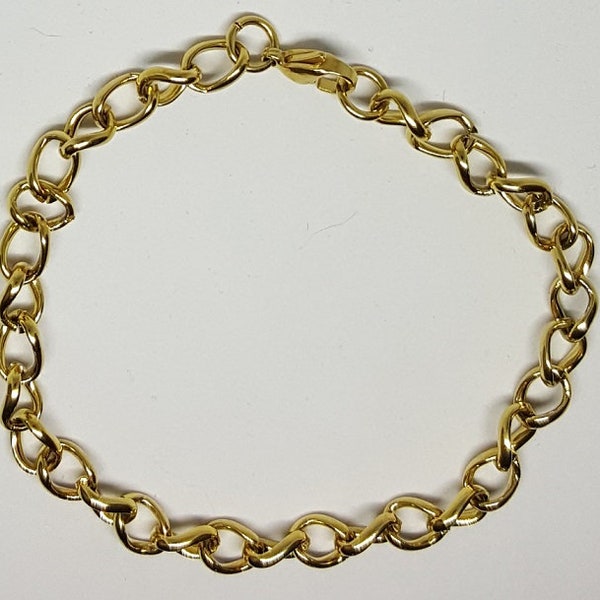 Blank Charm Bracelet Etsy