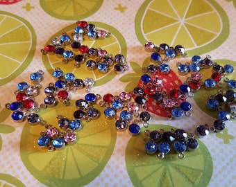 Tiny Rhinestone Charms - 100 pcs. - 4mm Rhinestone  Charms - Middle East Rhinestone Charms - Drop Rhinestones  - Tiny Rhinestones