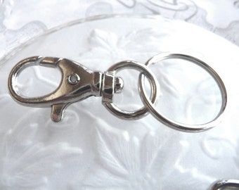 Swivel Clip - 12 pc - Key Chain - Split Ring - Snap hook - Lanyard Kit .