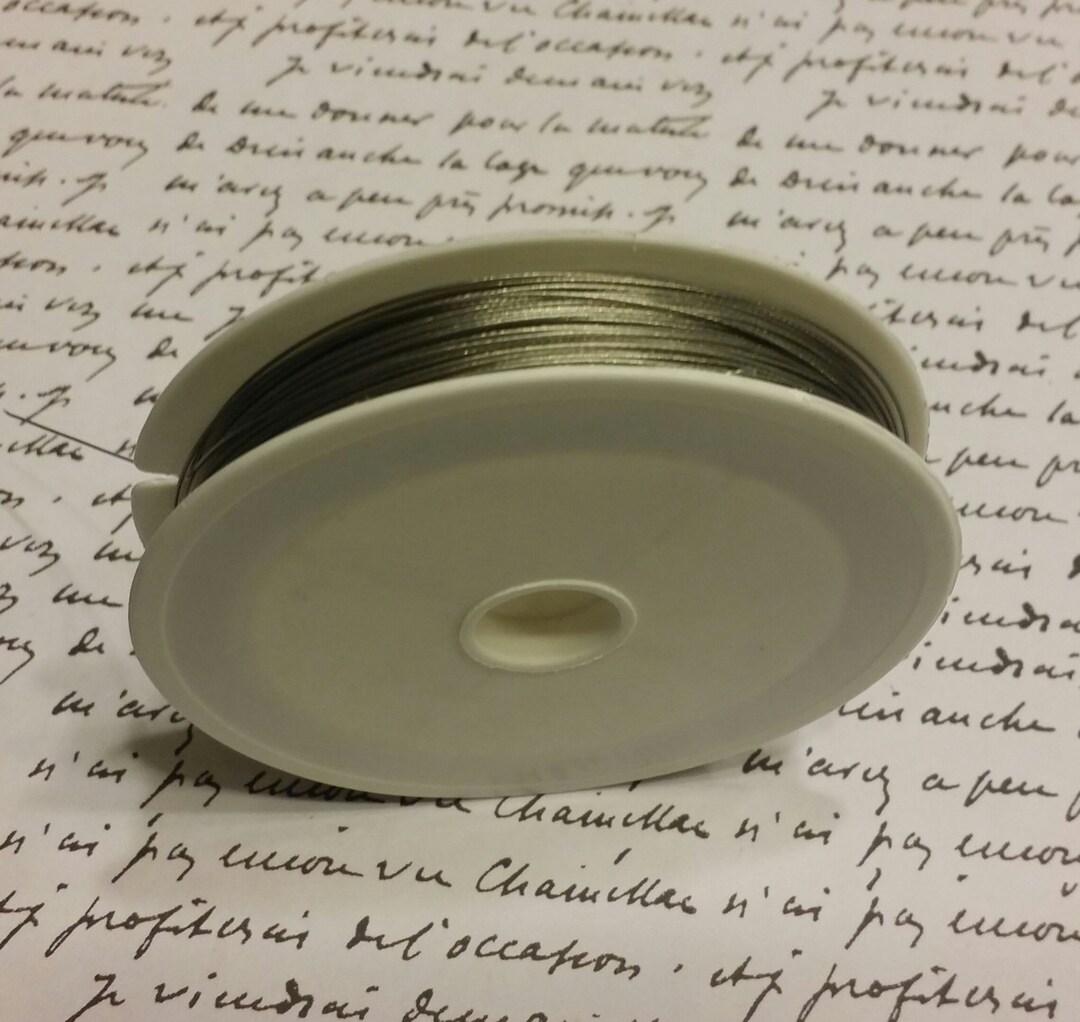 Tiger Tail Wire 0.45mm X 70m Tiger Wire Beading Wire Silver Tone Wire