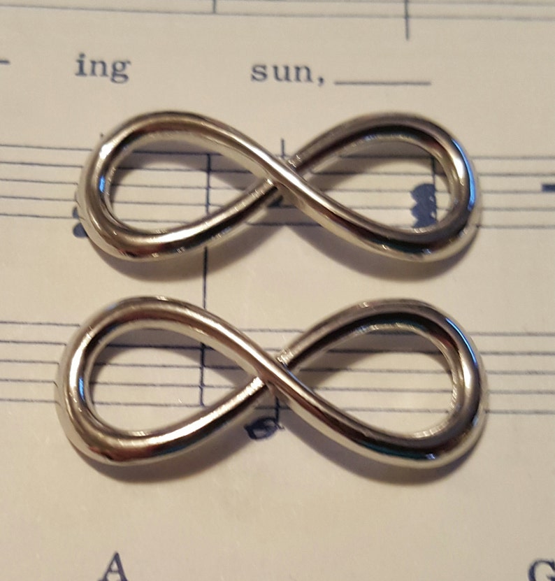 Infinity Charm 15 Pcs. Infinity Symbol Platinum Charm Etsy