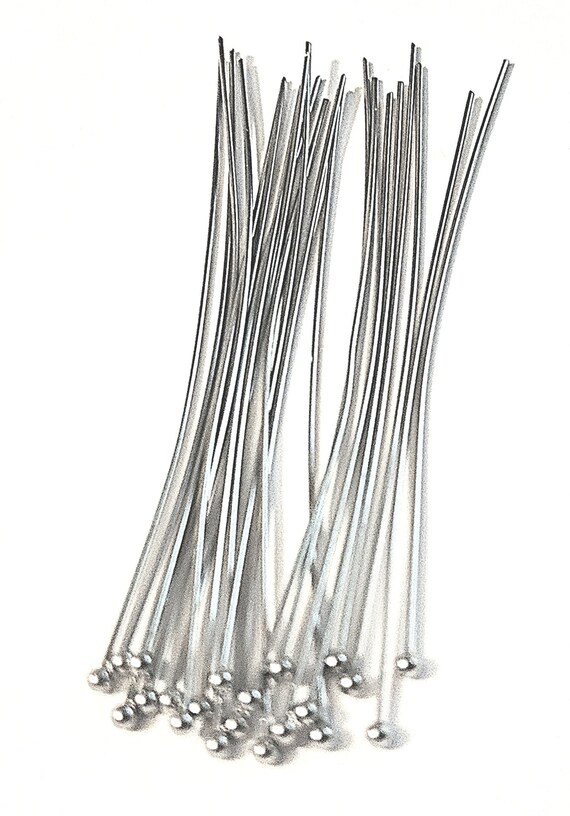30 Surgical 304 Grade Stainless 21 Gauge 18mm Long Flat Head Headpin