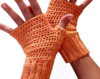 Crochet Pattern: Quick Easy Fingerless Mitts Family Size (all sizes kids and adults)
