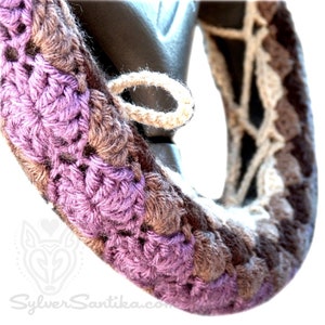 Crochet Pattern: Steering Wheel Cozy Car Vehicle Accessories Cover