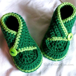 Crochet Pattern: Baby High Top Kimono Booties, unisex boy girl diy shoes image 5