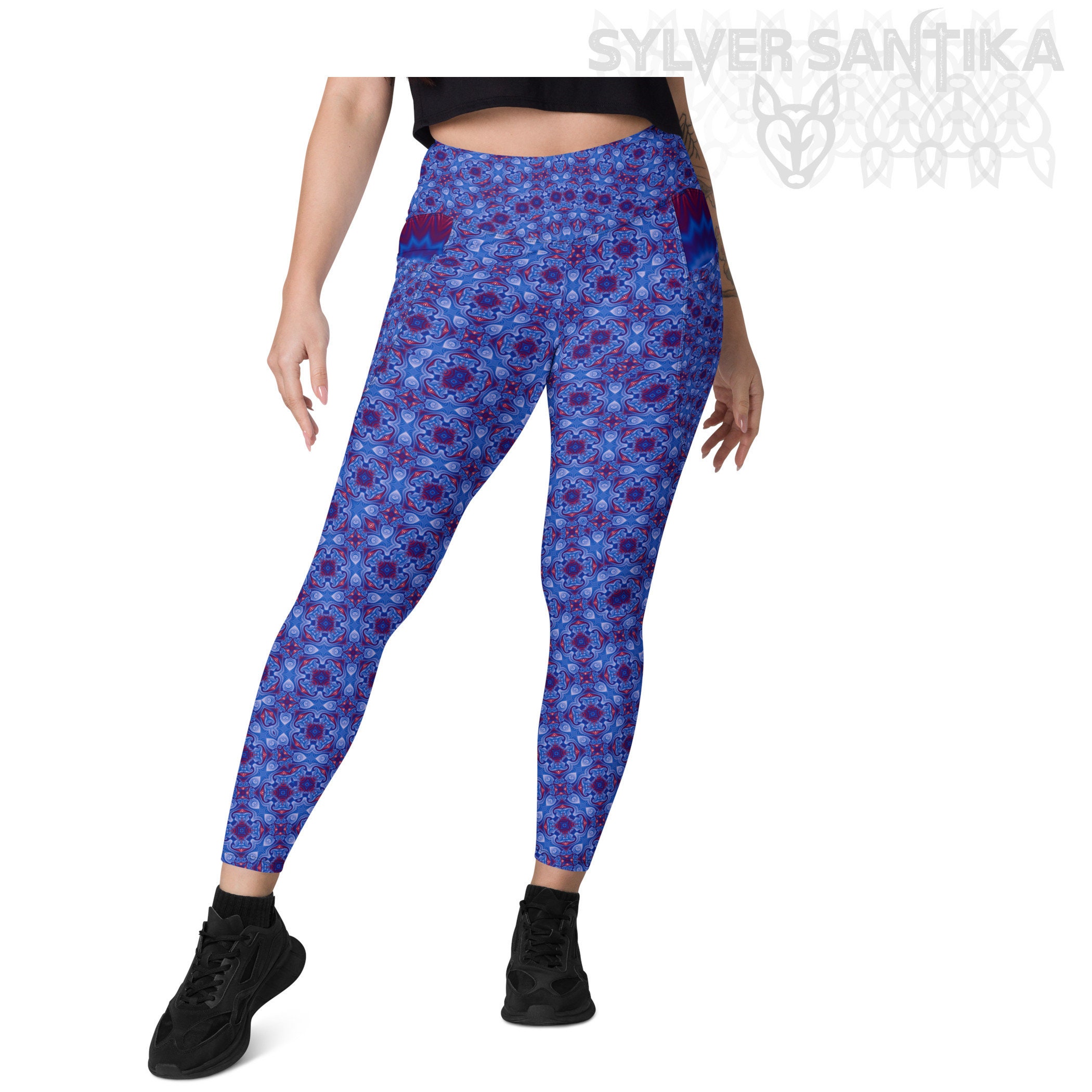 Colorful Leggings With Pockets, Multiple Sizes 2xs-6xl, Hippie
