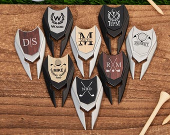 Personalized Golf Divot Tool With Ball Marker,Custom Retractable Divot Tool,Groomsmen Golfer Gift For Men,Golf Accessories,Wedding Golf Gift