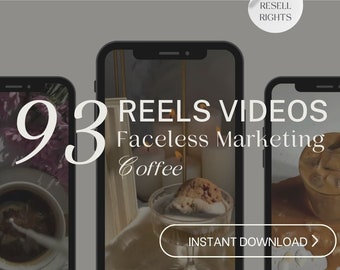 Coffee | Instagram Reels Videos | Faceless Marketing Videos | Faceless Videos | Master Resell Rights | Private Label Right | Canvas Template