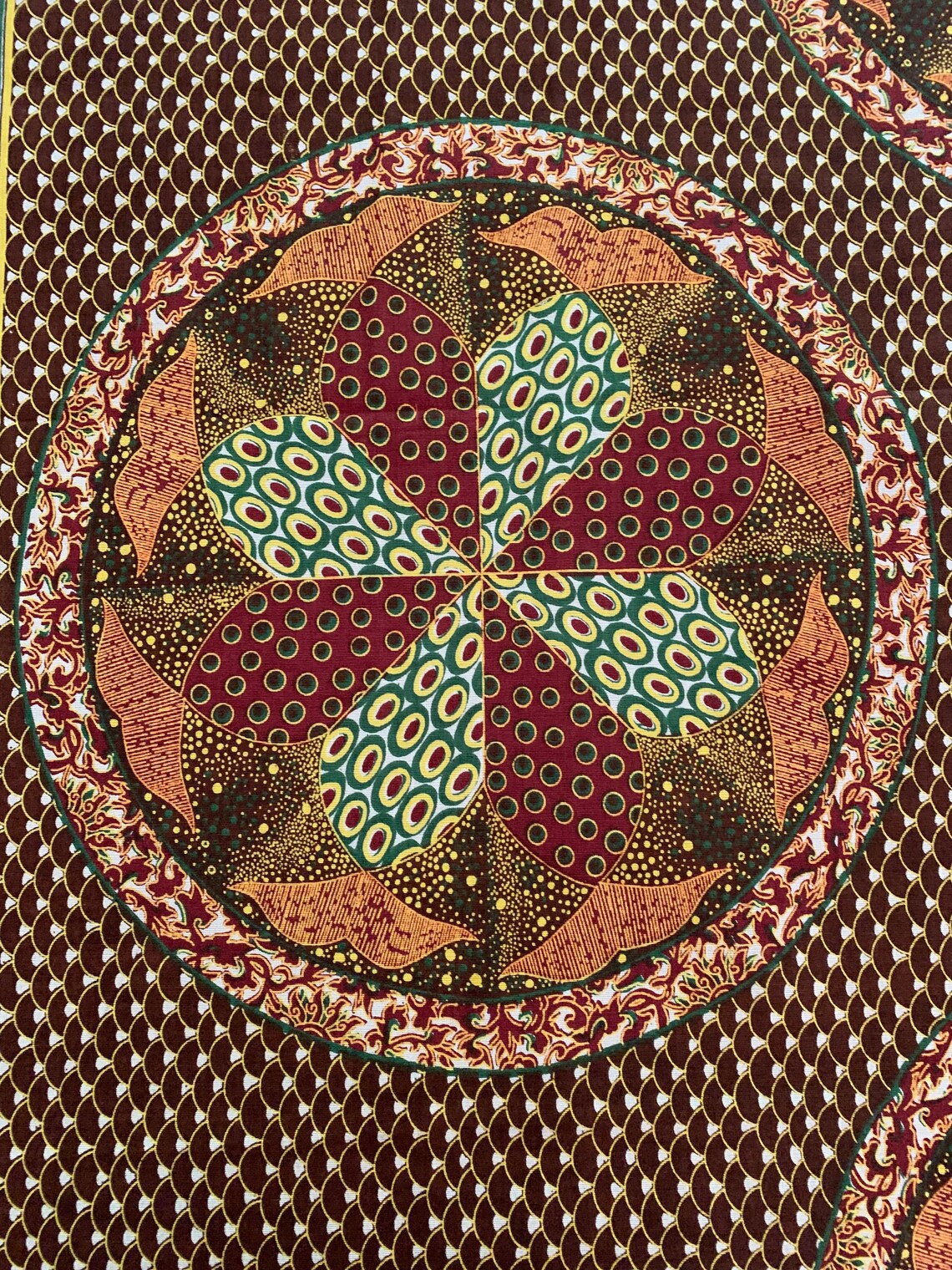 Cotton Print Fabric Zimbabwe Africa David Whitehead Etsy