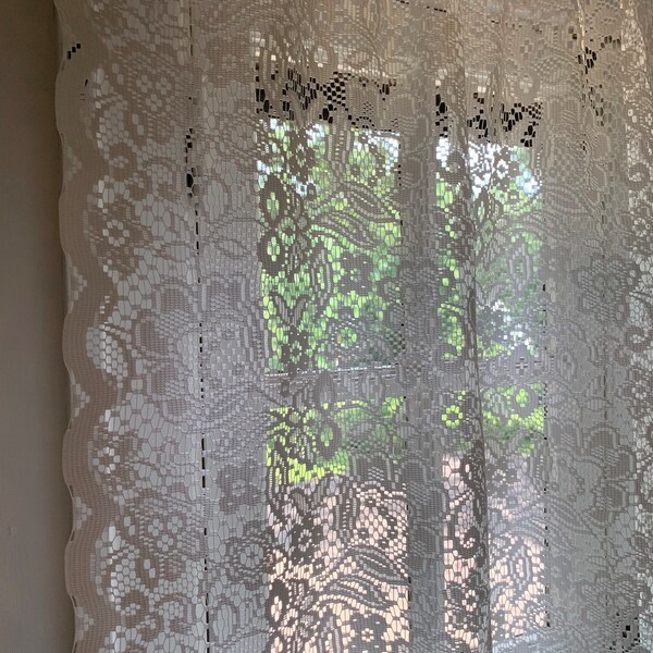 Lace Curtain - Etsy