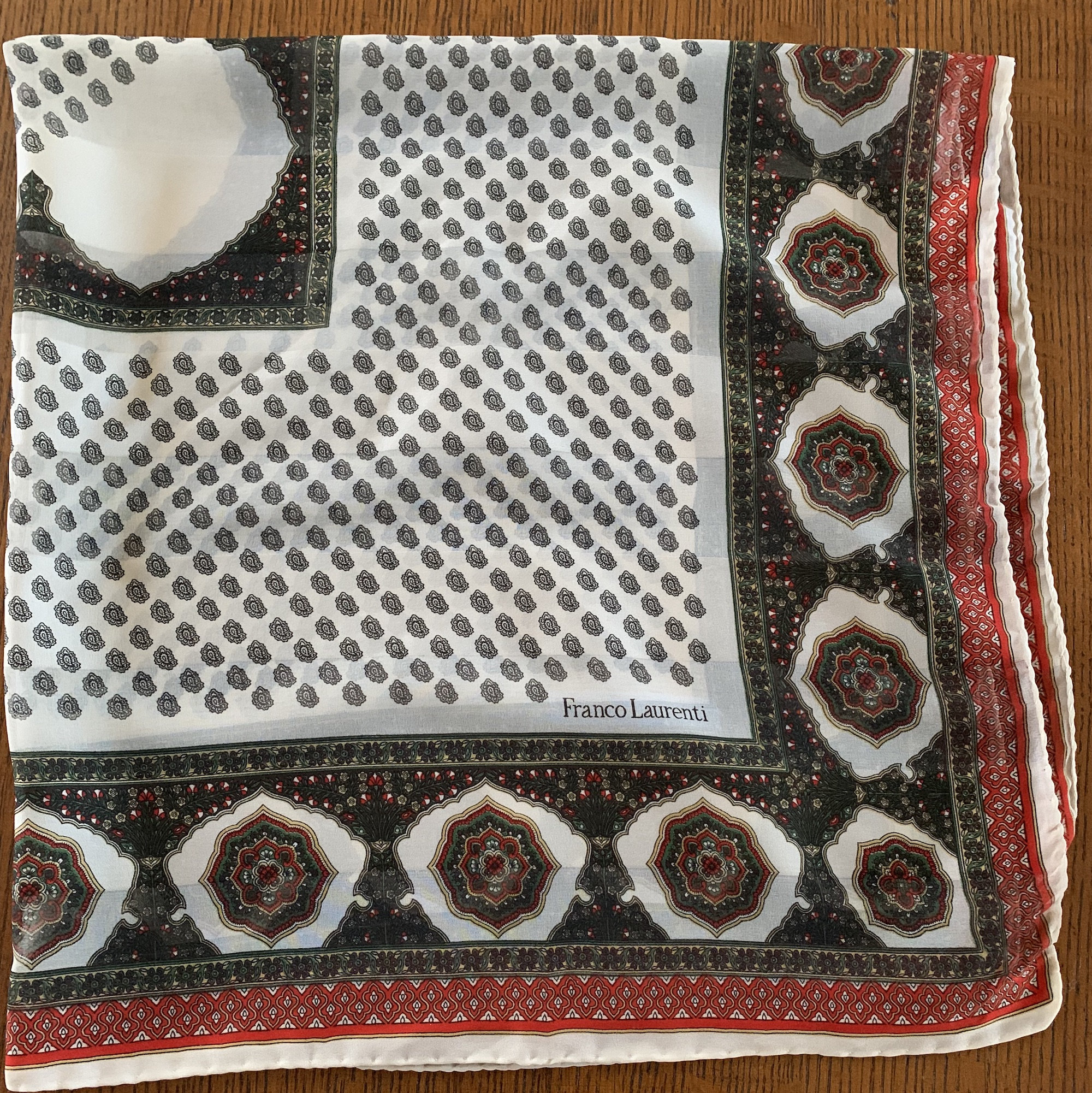 Vintage Franco Laurenti Scarf Made in Italy, 34