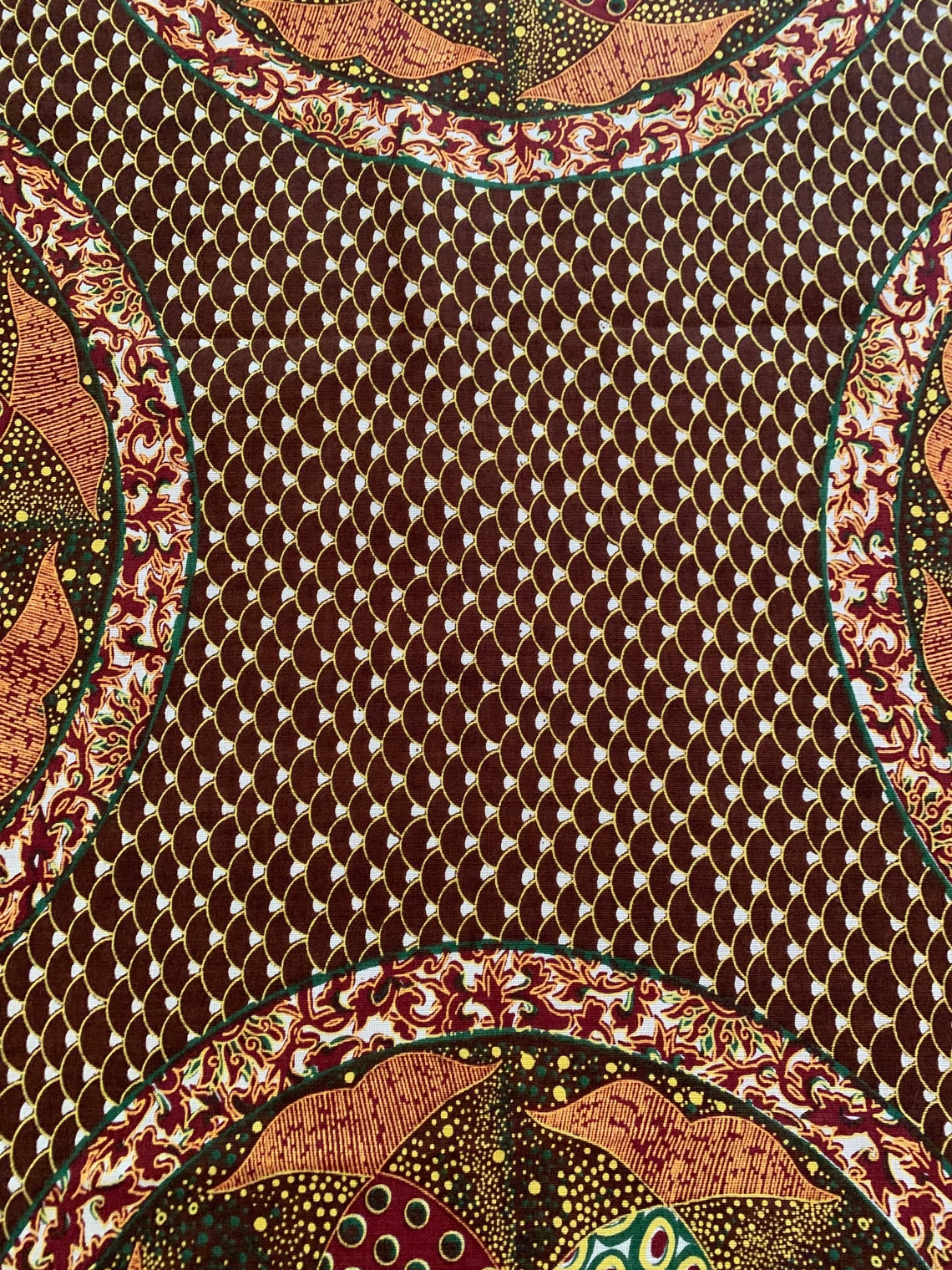 Cotton Print Fabric Zimbabwe Africa David Whitehead Etsy