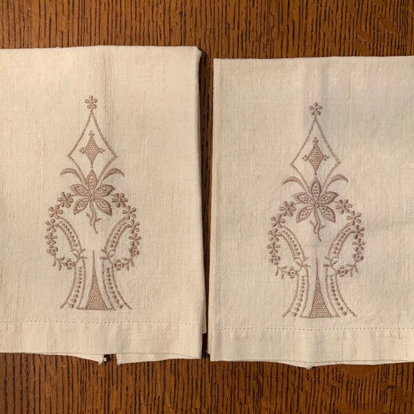 Art Deco Hand Towels Etsy