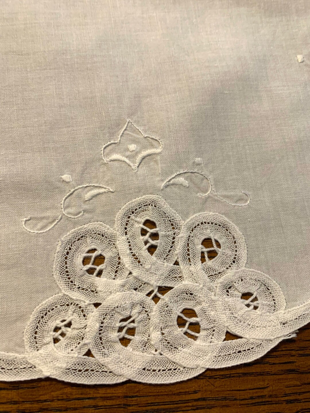 Set of 2 Round Battenburg Lace Doilies, 11, White Cotton Etsy