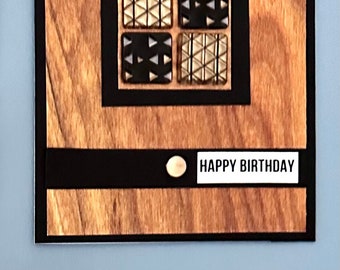 Male Birthday Card - Handmade Birthday Card for Him, Unique and Personalized Male Birthday Greeting, Special Occasion Keepsake