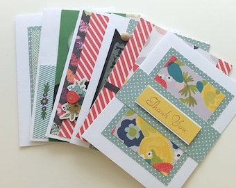 Handmade Card Set,  10 card set, Assorted Card Set,  Variety Card Set, Full size cards, Bulk - wholesale pricing