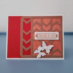 LOVE  card, TOGETHER at LAST message, You are my forever inside, Valentine Handmade Card, Long distance reunion card, military family card