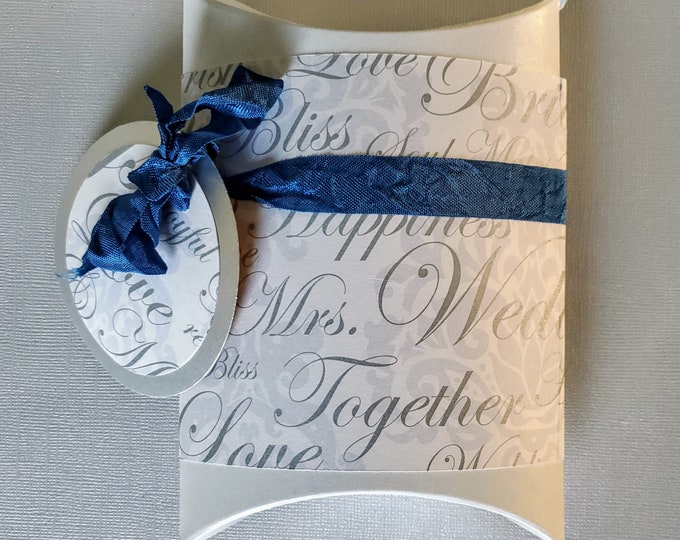 Featured listing image: Wedding Gift Box and TAG / white pillow Box / Ribbon / Gift packaging Set