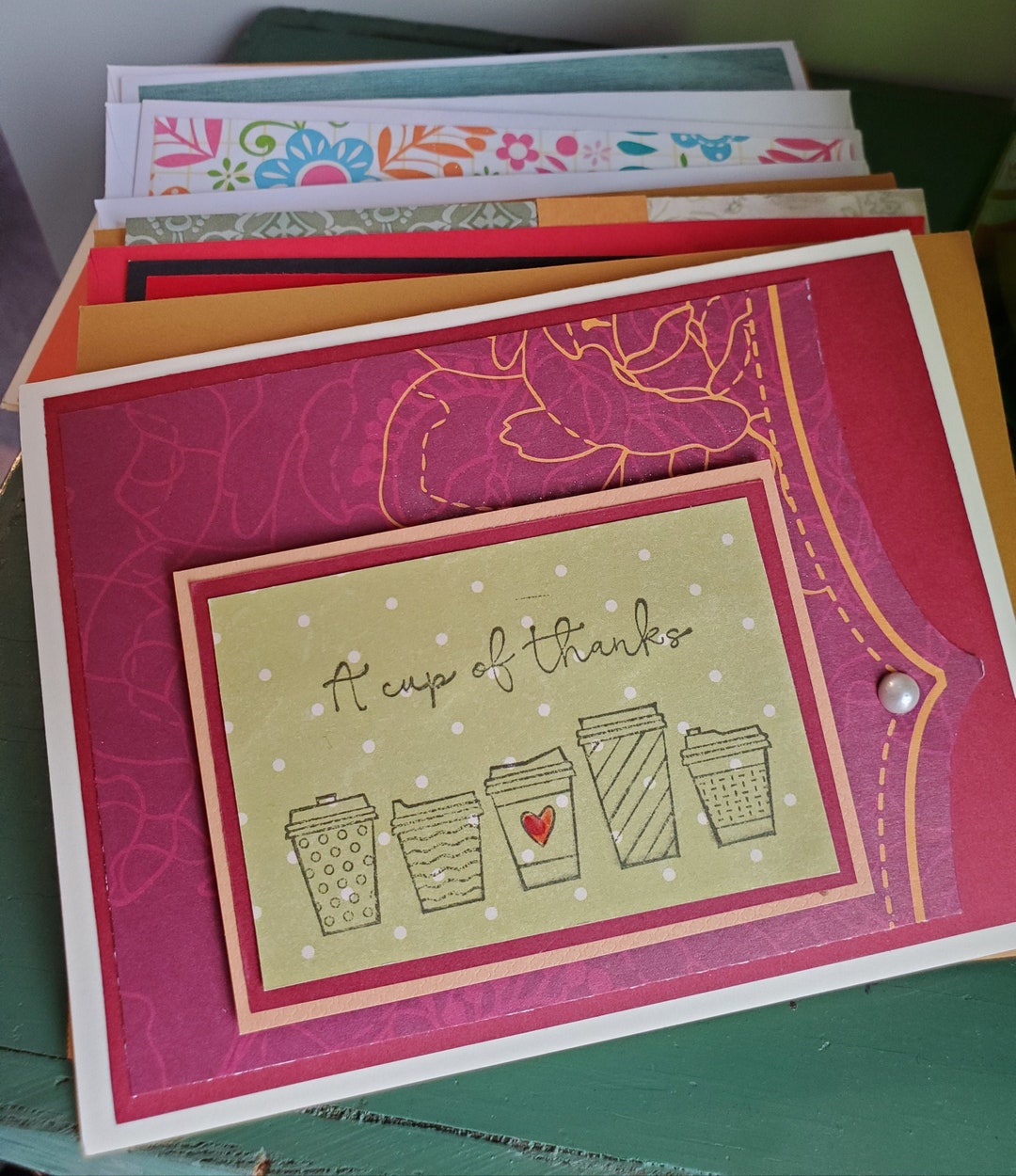 Handmade Thank You Card Set: Assorted Full Size Cards - Etsy