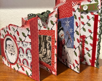 Handmade Christmas Mini Scrapbook Album • December Daily Journal