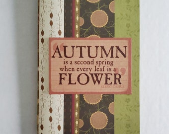 Small Photo Album,  Accordian Scrapbook Card,Snail Mail, Grandma book,Fall scrapbook,Friend Gift