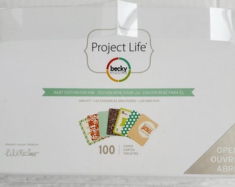 Project Life, Baby Edition for Him Collection, Journal Cards, 100 Cards