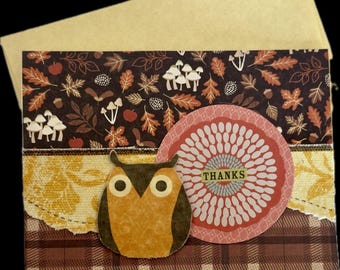 Handmade Thank You Card Set: Assorted Designs, Blank Inside